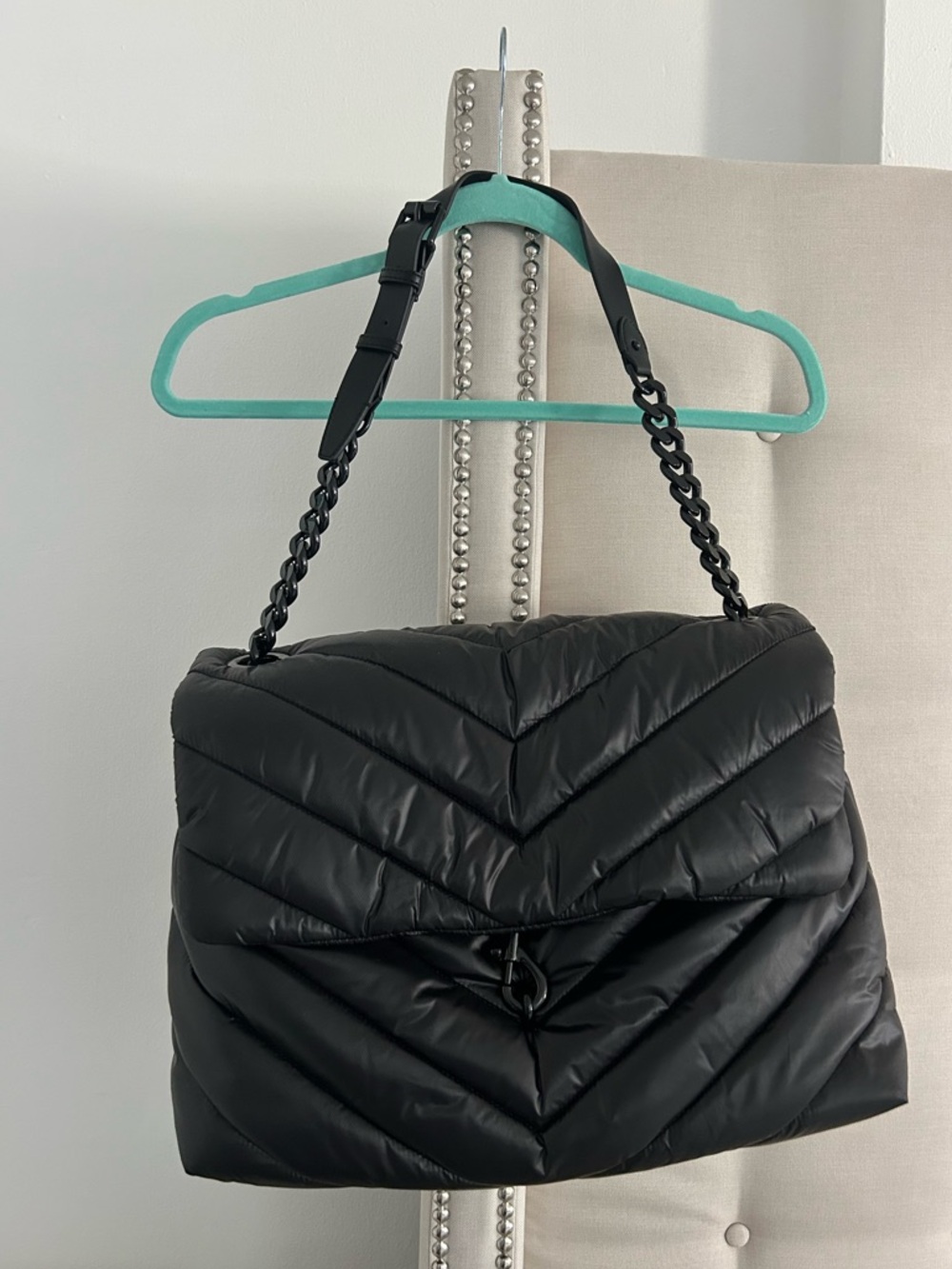 New XL Rebecca Minkoff leather & nylon travel bag